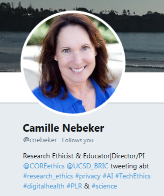 Camille Nebeker Twitter Profile